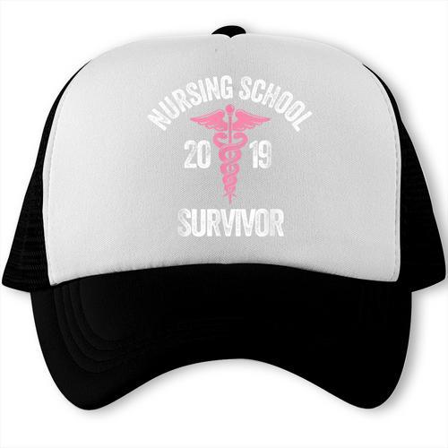 Nursing School Survivor Apparel Graduation Party Nurse RN Trucker Cap - Best Gift Smart