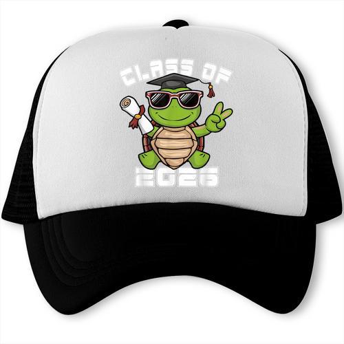 Peace Sign Hand Turtle Class Of 2026 Graduation Trucker Cap - Best Gift Smart