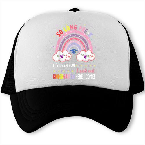 Pre k Graduation Class 2025 Graduate Pre-k Rainbow Girls Trucker Cap - Best Gift Smart