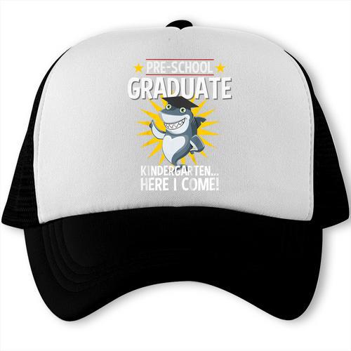 Pre K Graduation Shirts Shark Grad Toddler Trucker Cap - Best Gift Smart