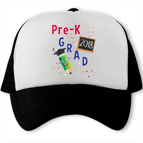 Pre Kindergarten Graduation 2018 Fun Graduate Shirt For Kids Trucker Cap - Best Gift Smart