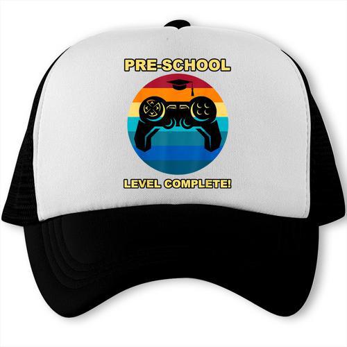 Pre-School Level Complete Graduation Video Gamer Preschool T Trucker Cap - Best Gift Smart