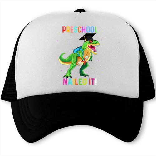 Preschool Graduation Class Of 2022 Graduate Dinosaur Kids Trucker Cap - Best Gift Smart