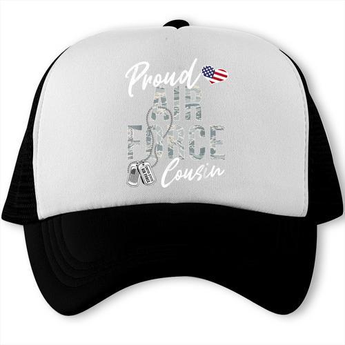 Proud Air Force Cousin US Air Force Graduation Cousin Tee Trucker Cap - Best Gift Smart