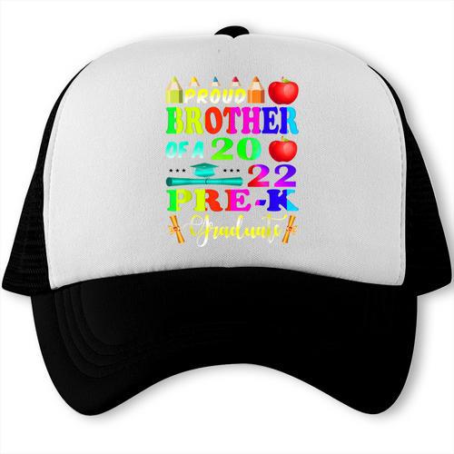 Proud Brother Of 2022 Pre K Graduate Graduation Trucker Cap - Best Gift Smart