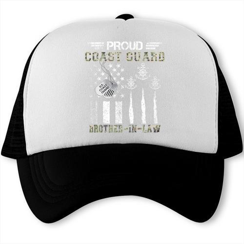 Proud Coast Guard Brother-In-Law US Coast Guard Graduation Trucker Cap - Best Gift Smart