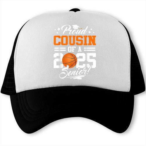 Proud Cousin Of A 2025 Senior Basketball Graduation Trucker Cap - Best Gift Smart