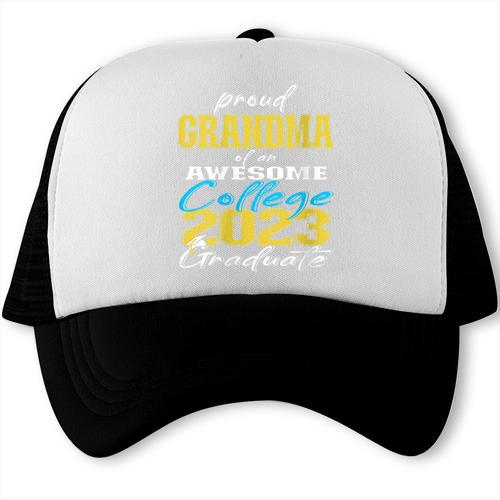 Proud Grandma Of 2023 College Graduate Family 23 Graduation Trucker Cap - Best Gift Smart