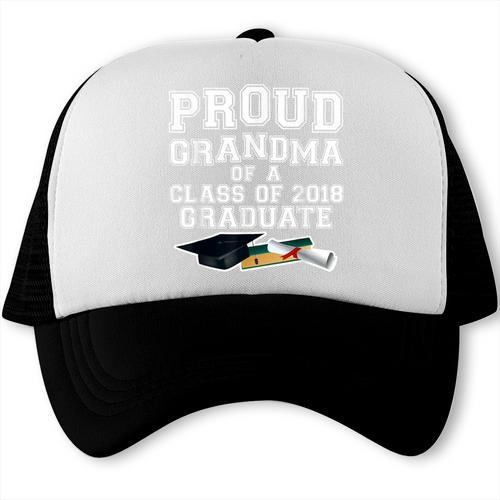 Proud Grandma Graduation Class Of 2018 Graduate Trucker Cap - Best Gift Smart