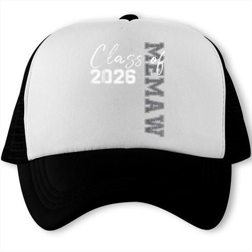 Proud Memaw Of A Class Of 2026 Graduate Senior 26 Graduation Trucker Cap - Best Gift Smart