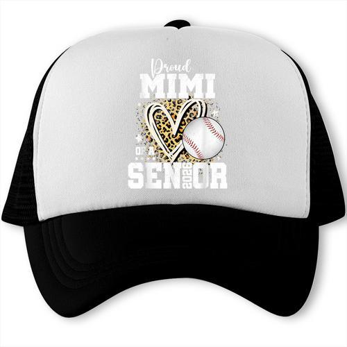 Proud Mimi Of A 2026 Senior Baseball Graduation Leopard Trucker Cap - Best Gift Smart