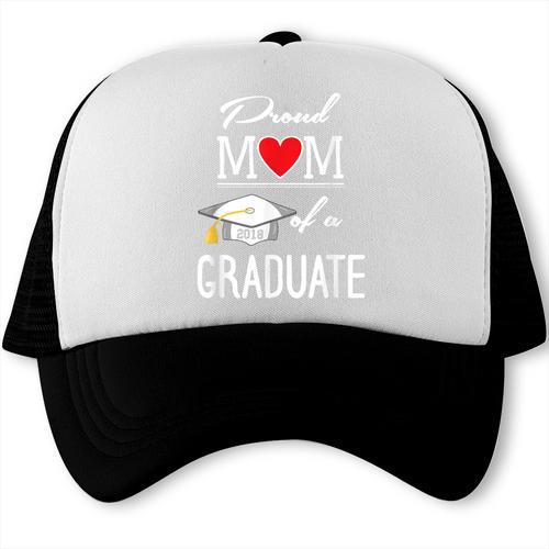 Proud Mom Of A High School Graduation Senior Mom Shirt Trucker Cap - Best Gift Smart