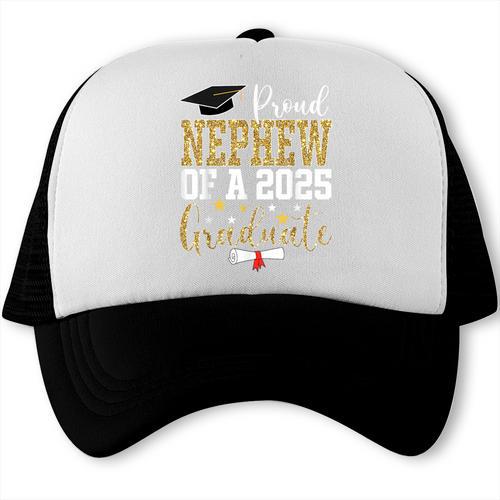 Proud Nephew Of A 2025 Graduate Nephew Graduation 2025 Trucker Cap - Best Gift Smart