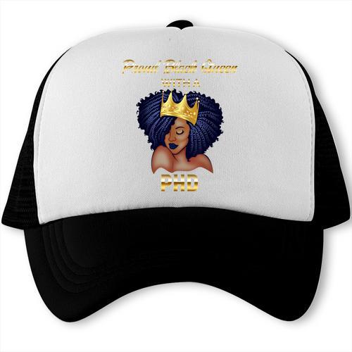 Proud Queen PhD Doctorate Degree Graduation T-Shirt Trucker Cap - Best Gift Smart