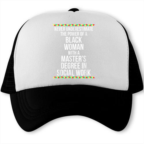 Queen MSW Social Work Masters Graduation Trucker Cap - Best Gift Smart