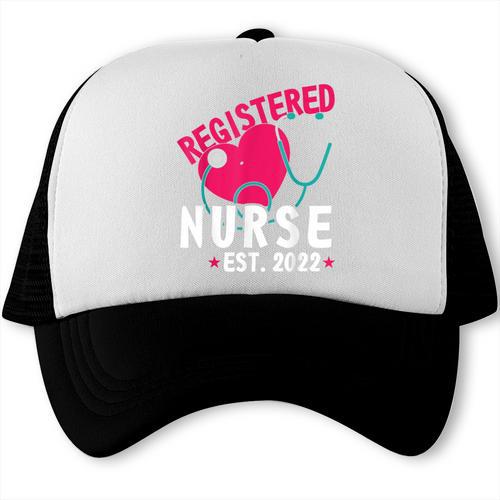 Registered Nurse Est 2022 Nursing Student RN Fun Graduation Trucker Cap - Best Gift Smart