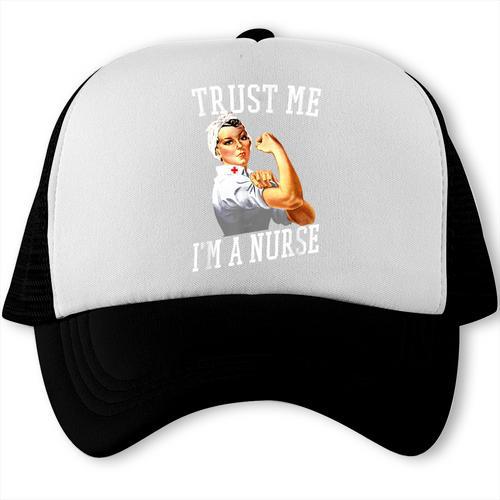 Rosie Riveter Nurse Shirt Nurse Graduation Shirt Trucker Cap - Best Gift Smart