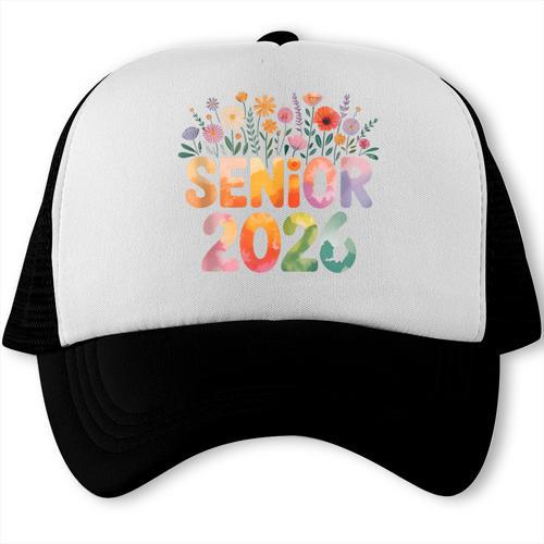 Senior 2026 Groovy Retro Grad Class Of 2026 Graduation Kids Trucker Cap - Best Gift Smart