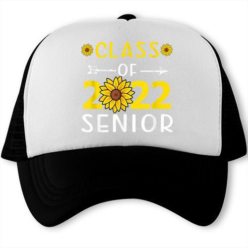 Senior Class Of 2022 Sunflower Graduation Seniors 22 Trucker Cap - Best Gift Smart
