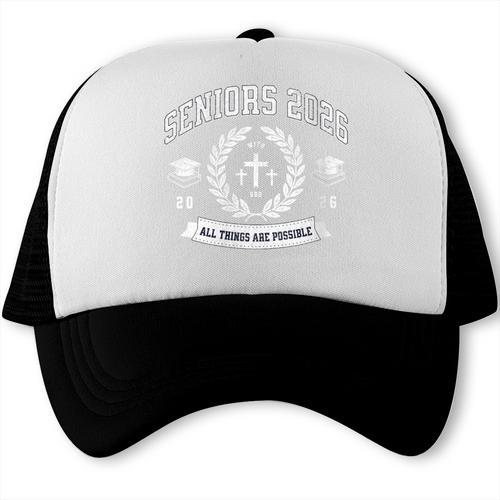 Seniors Class Of 2026 Christian Graduation Religious Grad Trucker Cap - Best Gift Smart