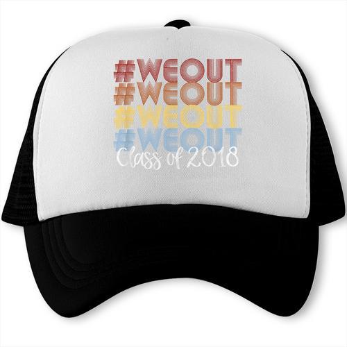 We Out Shirt Graduation For Her Him Class Of 2018 Trucker Cap - Best Gift Smart