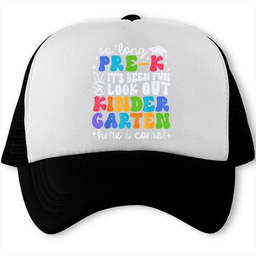 So Long Pre K Graduation Kindergarten Here I Come Kids 2024 Trucker Cap - Best Gift Smart
