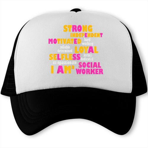 Social Worker T Shirt Graduation Social Work Month Trucker Cap - Best Gift Smart