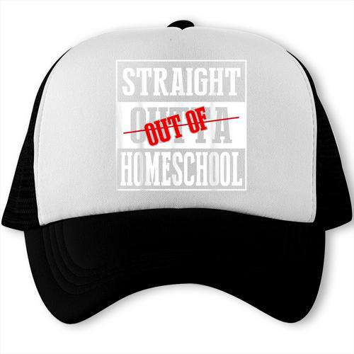 Straight Outta Homeschool Shirt Graduation Trucker Cap - Best Gift Smart