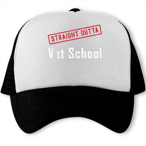 Straight Outta Vet School Graduation Veternarians I Survived Trucker Cap - Best Gift Smart