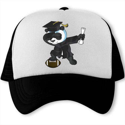 Student Graduation 2022 Panda Football Boys Girls Teenager Trucker Cap - Best Gift Smart