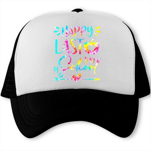 Tie Dye Happy Last Day Of School Graduation Teacher Student Trucker Cap - Best Gift Smart