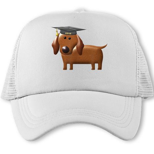 2018 Dog Graduation Shirt Dachshund Graduation For Men Women Kids Trucker Cap - Best Gift Smart
