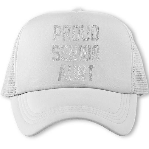 2018 Senior Aunt SEN18R Class Graduation Party T Shirt Trucker Cap - Best Gift Smart