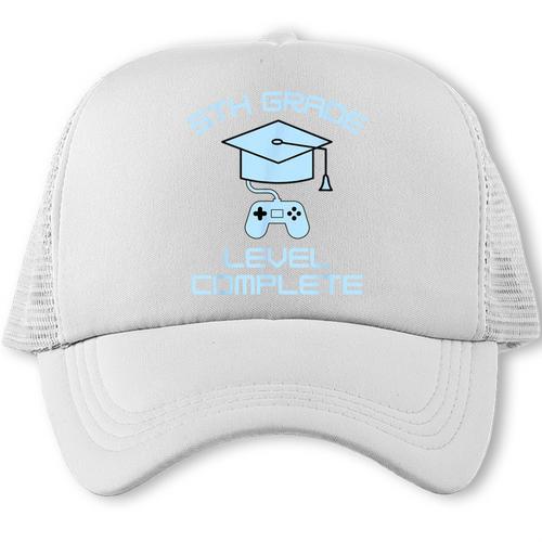 5th Grade Level Complete Fifth Grade Gamer Graduation Day Trucker Cap - Best Gift Smart