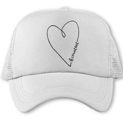 Accountant Heart Shirt Graduation Trucker Cap - Best Gift Smart
