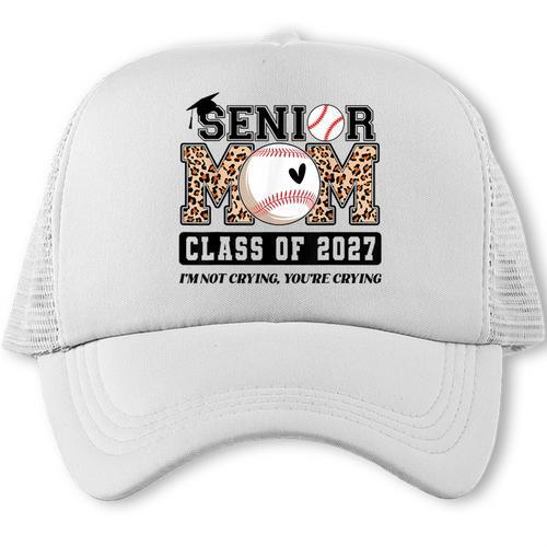 Baseball Senior Class Of 2027 Senior 2027 Graduation Women Trucker Cap - Best Gift Smart