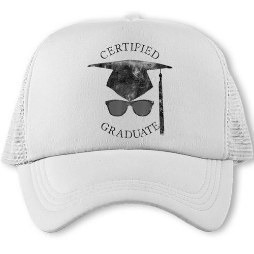 Certified Graduate Vintage Mortarboard Graduation Trucker Cap - Best Gift Smart