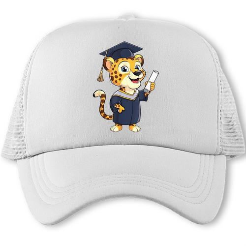 Cheetah Graduation Cute Kindergarten Elementary High School Trucker Cap - Best Gift Smart