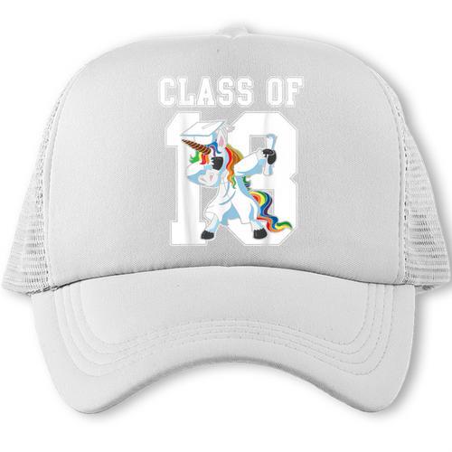 Class Of 2018 Graduation Dabbing Unicorn Trucker Cap - Best Gift Smart