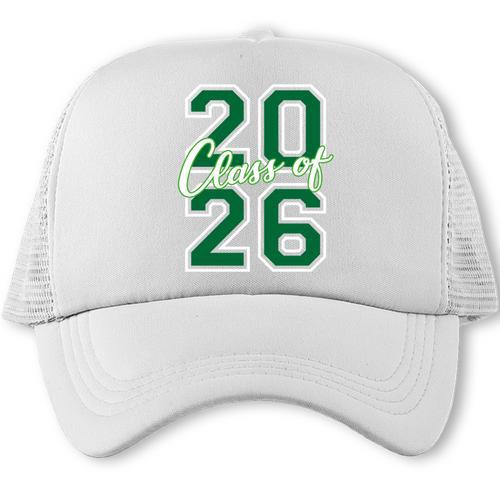 Class Of 2026 Graduation Varsity Green And On The Back Trucker Cap - Best Gift Smart