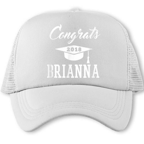 Congrats 2018 Brianna College High School Graduation T-Shir Trucker Cap - Best Gift Smart