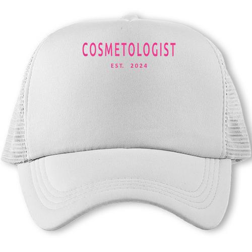 Cosmetologist Est 2024 Graduation Beauty School Cosmetology Trucker Cap - Best Gift Smart