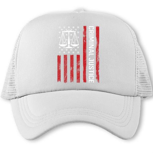 Criminal Justice Major College Student Graduate Graduation Premium Trucker Cap - Best Gift Smart
