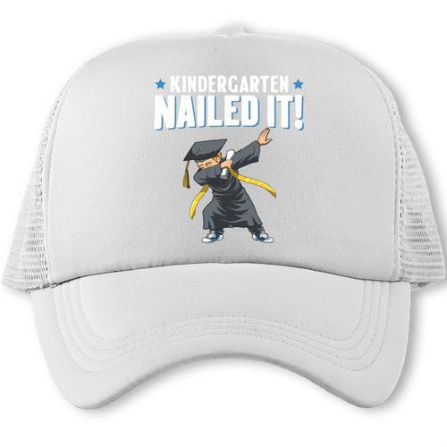 Dabbing Graduation Class Of 2025 Boy Kindergarten Nailed It Trucker Cap - Best Gift Smart