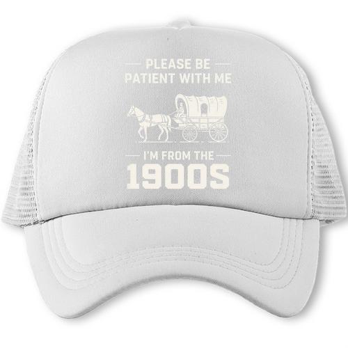 Dad Please Be Patient With Me I'm From The 1900s Vintage Premium Tri-Blend Trucker Cap - Figerry