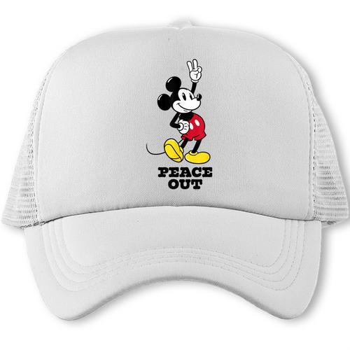 Disney Mickey Mouse Peace Out Totally Retro Graduation Trucker Cap - Best Gift Smart