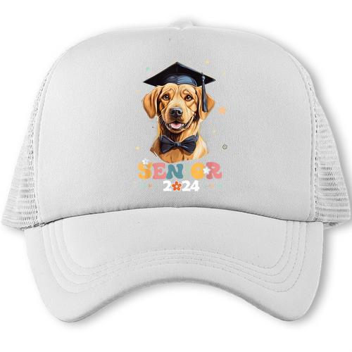Dog Class Of 2024 Graduation Senior 2024 Men Women Girls Kids Trucker Cap - Best Gift Smart