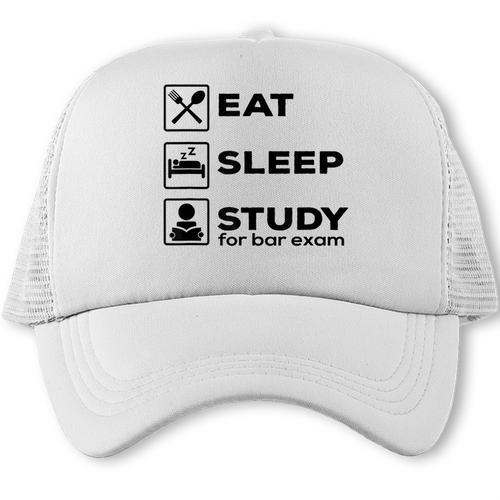 Eat Sleep Study For Bar Exam Lawyer Graduation Trucker Cap - Best Gift Smart