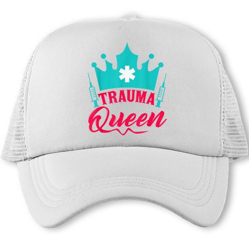 EMT Trauma Queen Paramedic Student T-Shirt Graduation Trucker Cap - Best Gift Smart