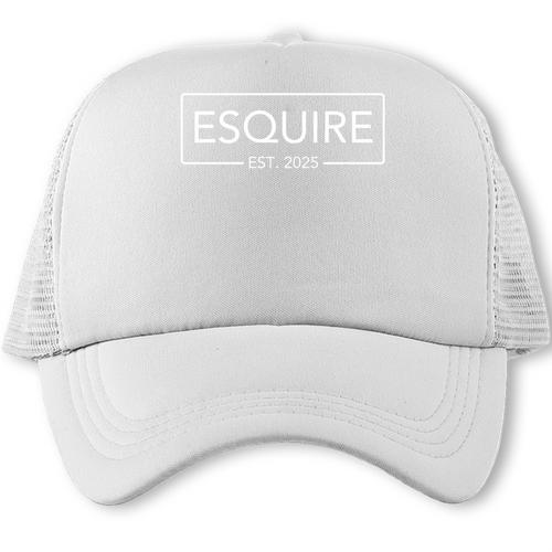 Esquire Est 2025 Attorney Law School Graduation Lawyer Trucker Cap - Best Gift Smart